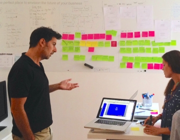 Branding Wellness Orbit in Barcelona. Jürgen Salenbacher & Dr. Helena Lass, 09/2015. Photo: Kaur Lass